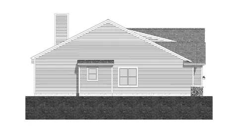 The Mackenzie house plan, exterior view 4